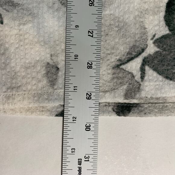 Zara S Mens Gray Resort Shirt Floral Abstract Pattern Short Sleeves - Picture 7 of 10